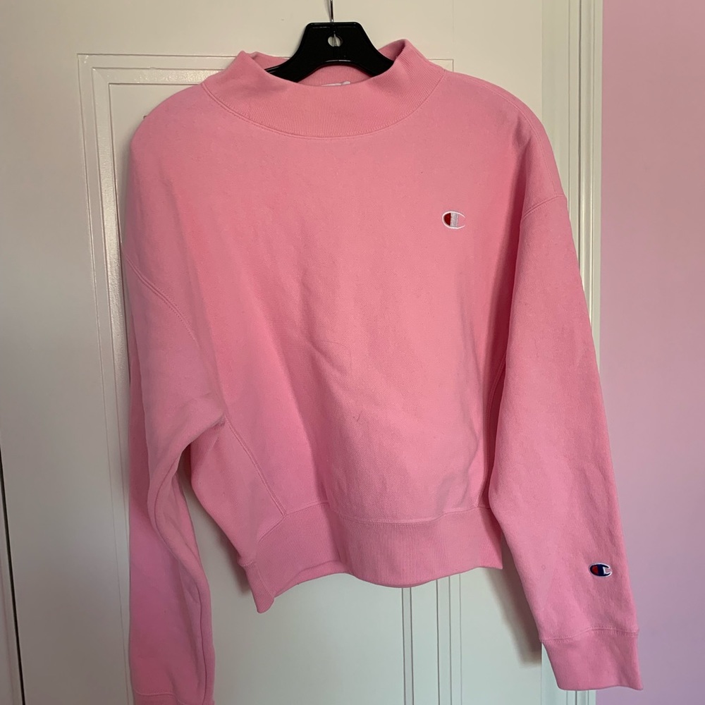Champion cowl neck pink sweater